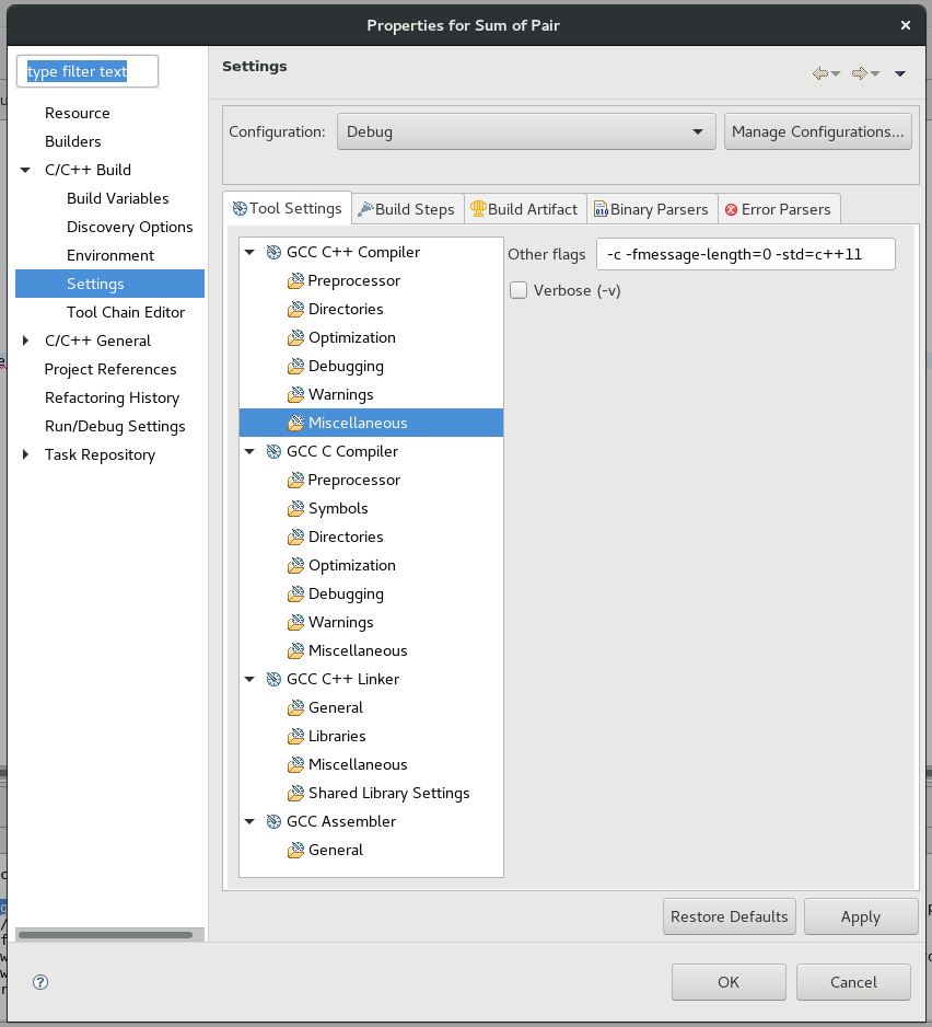 eclipse code formatter settings cdt